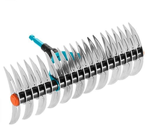 Arieggiatore Prato Manuale Con Rullo - 39 Picchi A Stella, Larghezza 155 Cm, Per Giardino E Cortile